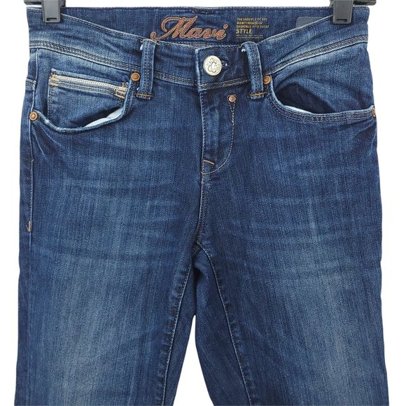 Mavi Denim Jeans Molly Womens Size 24/32 Blue Bootcut Mid Rise - Picture 7 of 11